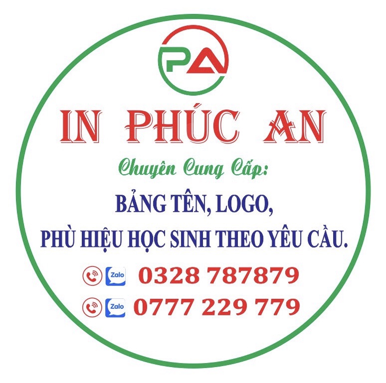 Phúc An ( bảng tên - logo ) - Shop In nhãn & băng dán, Nhãn dán, Đồ ...